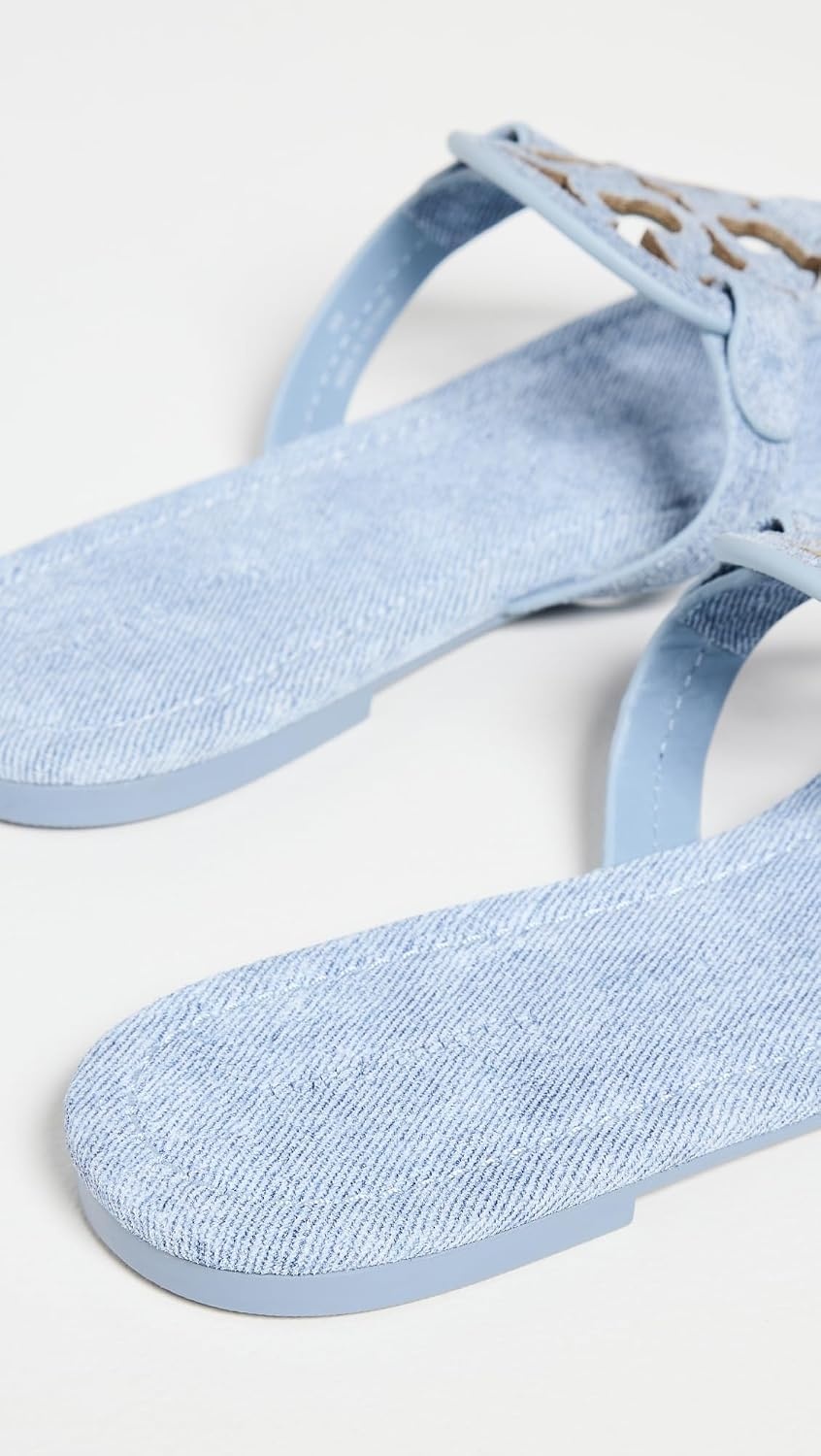 image:imageTory Burch Womens Miller Patent SandalsBlue Cloud