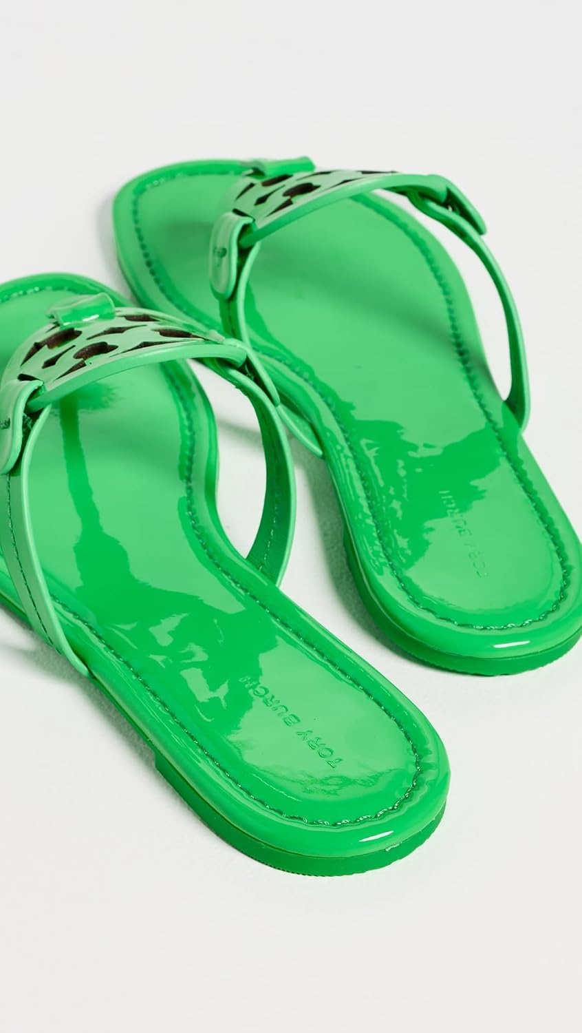 image:imageTory Burch Womens Miller Patent SandalsBright Green