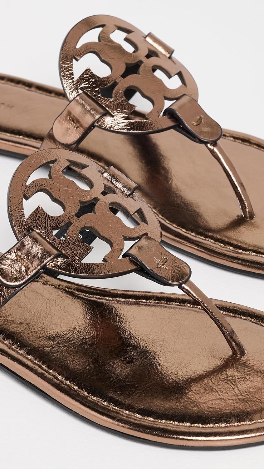 image:imageTory Burch Womens Miller Patent SandalsCopper Freeze