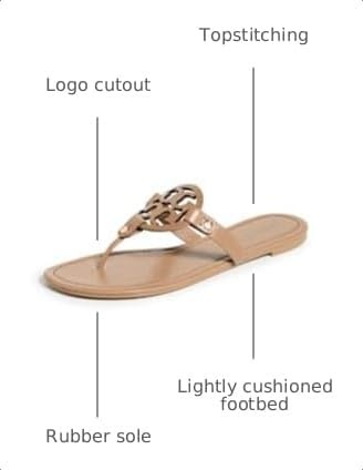 image:imageTory Burch Womens Miller SandalsAlmond Flour