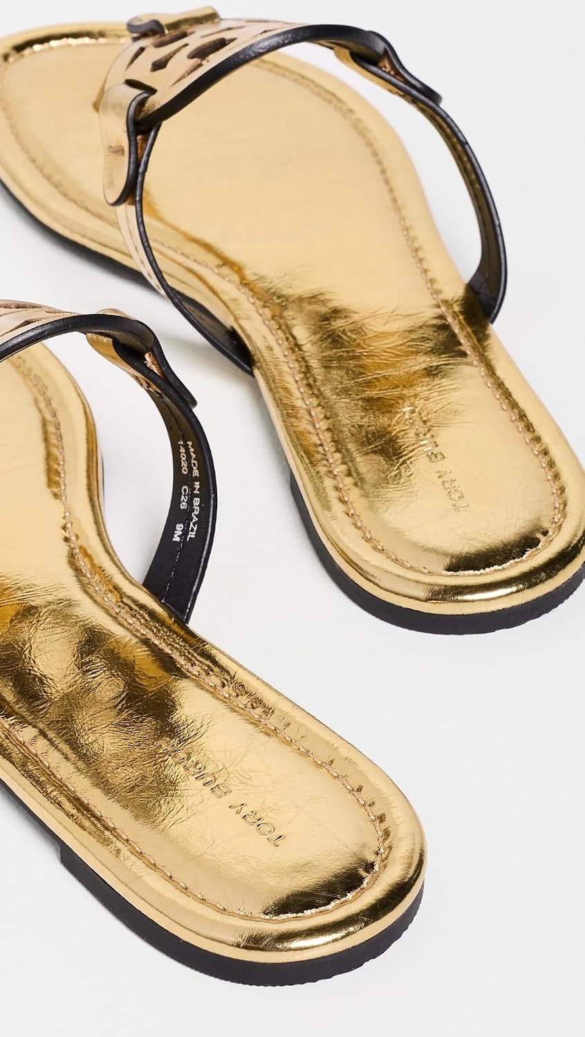 image:imageTory Burch Womens Miller SandalsGold Leaf