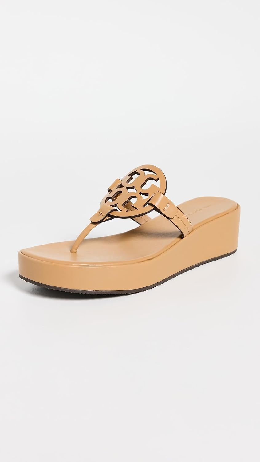 image:imageTory Burch Womens Miller Wedge SandalsGinger Shortbread