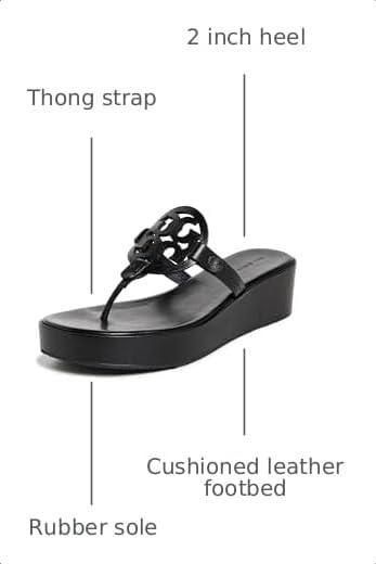 image:imageTory Burch Womens Miller Wedge SandalsPerfect Black