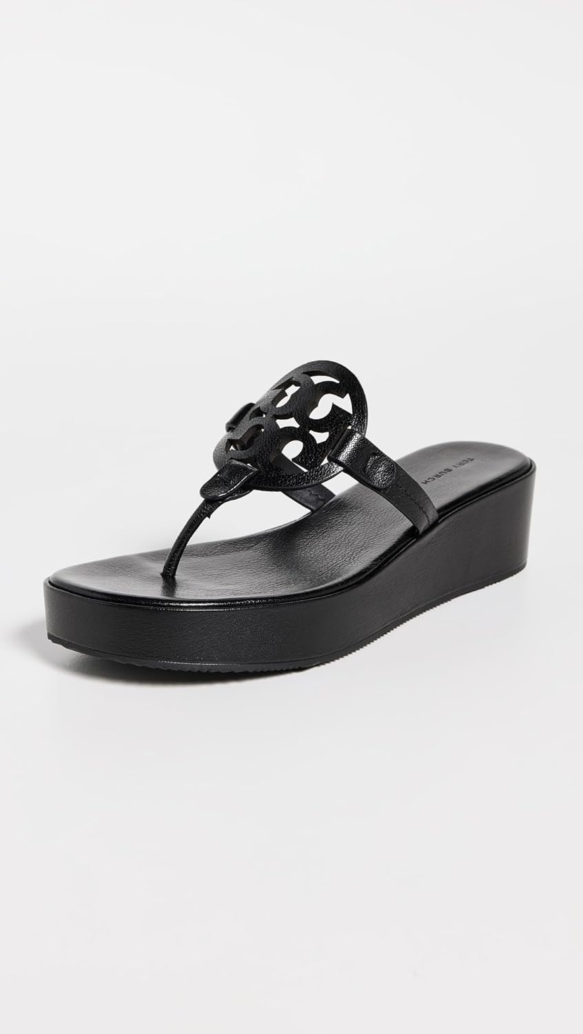 image:imageTory Burch Womens Miller Wedge SandalsPerfect Black
