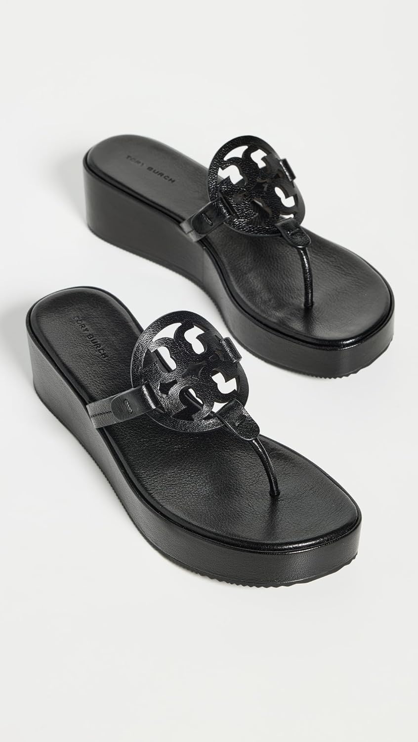 image:imageTory Burch Womens Miller Wedge SandalsPerfect Black
