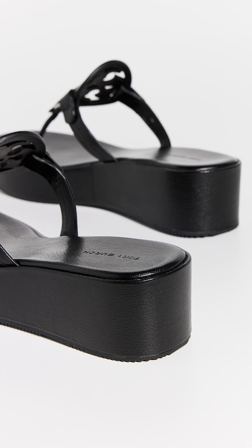 image:imageTory Burch Womens Miller Wedge SandalsPerfect Black