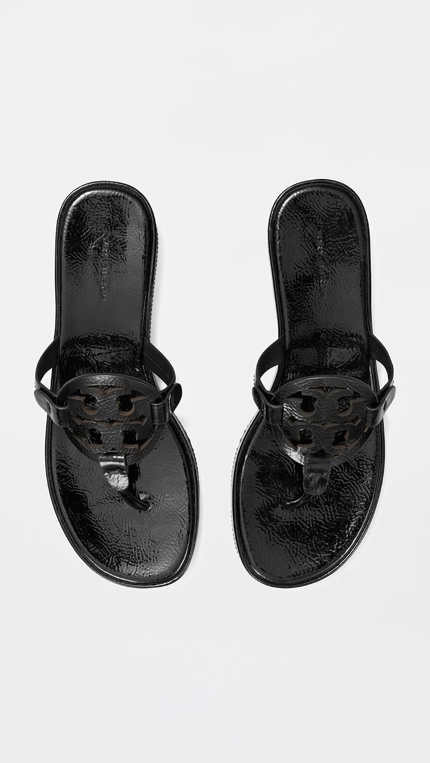 image:imageTory Burch Womens Miller Wedge SandalsPerfect Black Patent