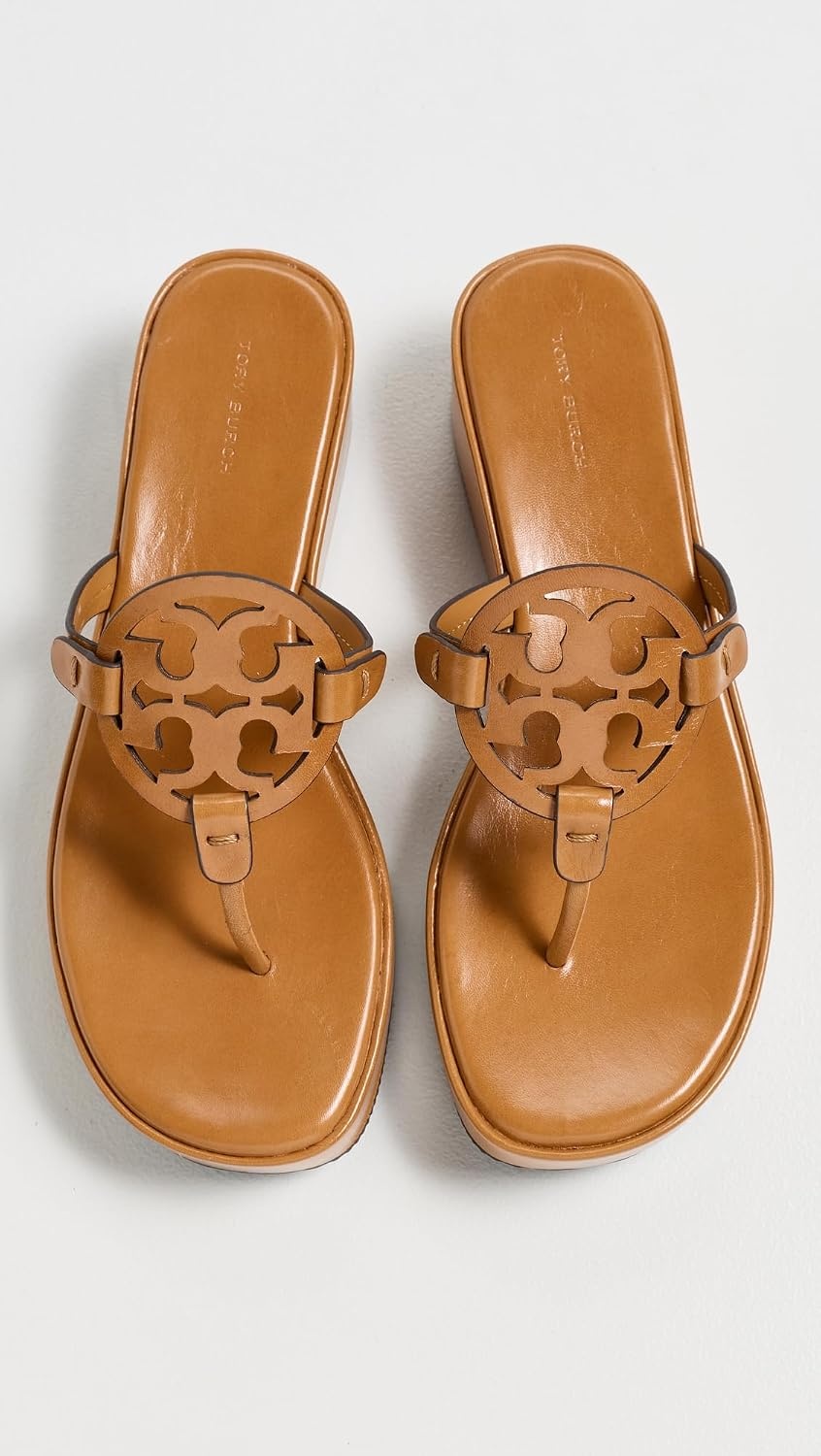 image:imageTory Burch Womens Miller Wedge SandalsWalnut