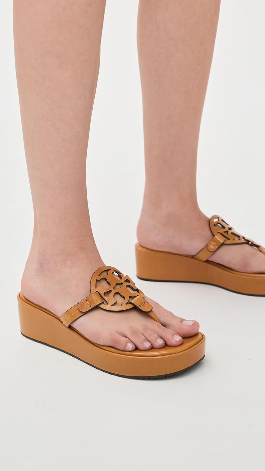 image:imageTory Burch Womens Miller Wedge SandalsWalnut