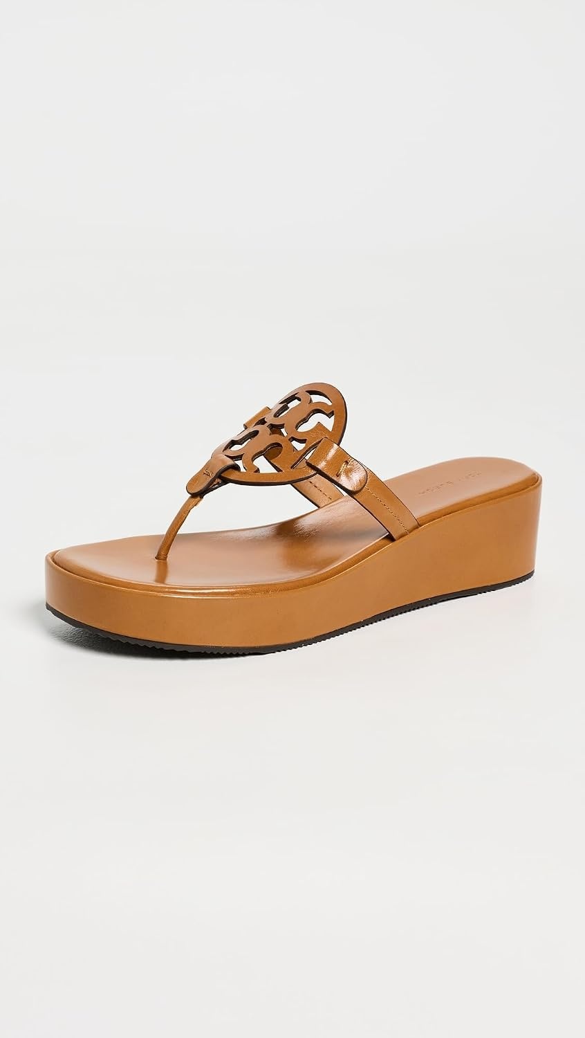 image:imageTory Burch Womens Miller Wedge SandalsWalnut