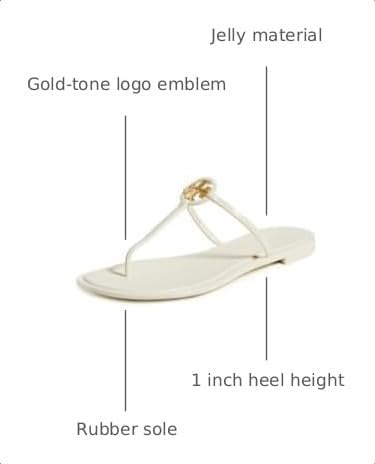 image:imageTory Burch Womens Mini Miller Jelly SandalsIvoryGold