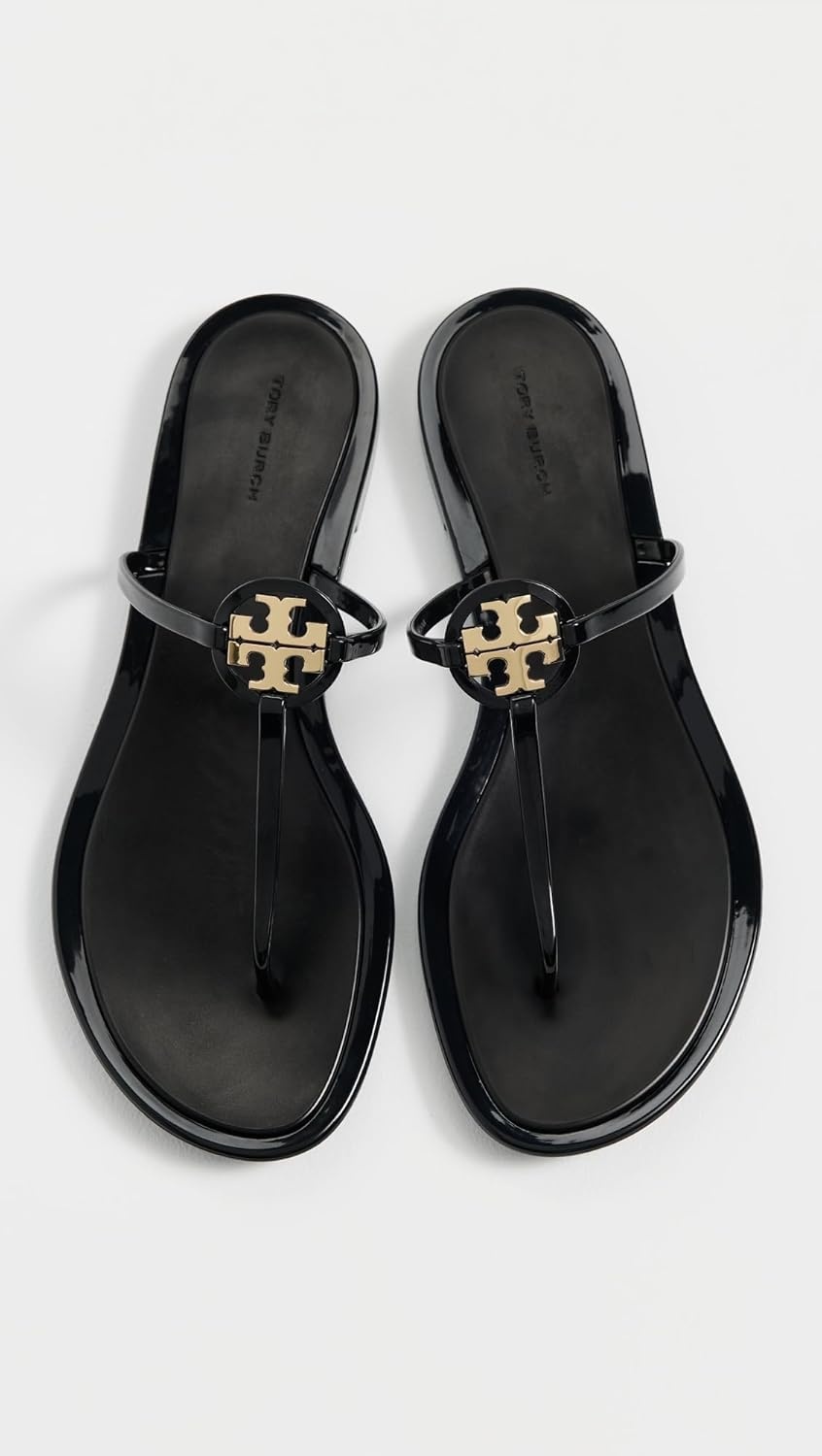 image:imageTory Burch Womens Mini Miller Jelly SandalsPerfect BlackGold