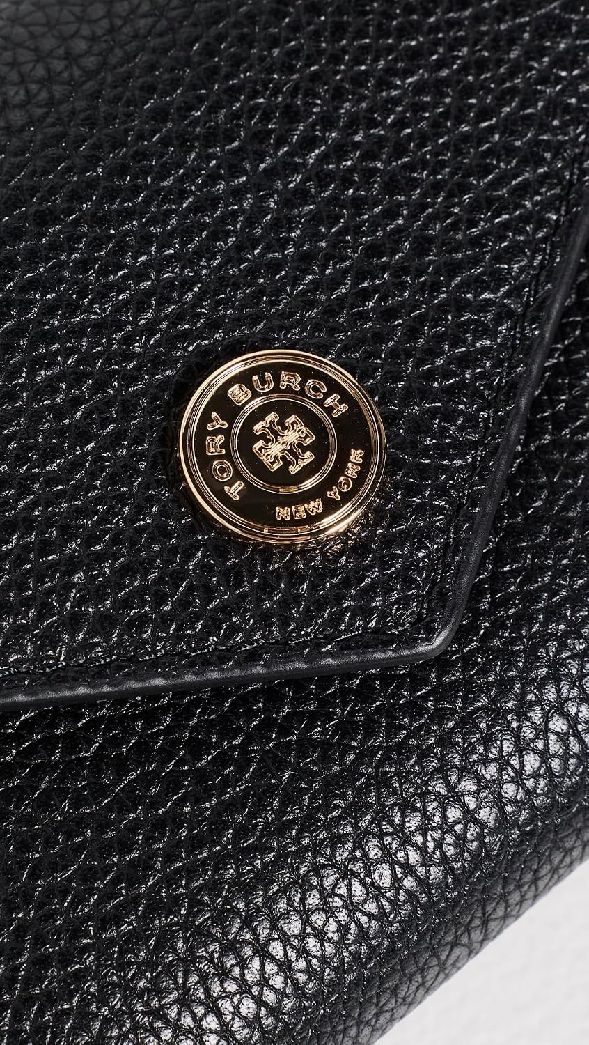 image:imageTory Burch Womens Pebble Envelope Small Wallet Biscotti One SizeBlack