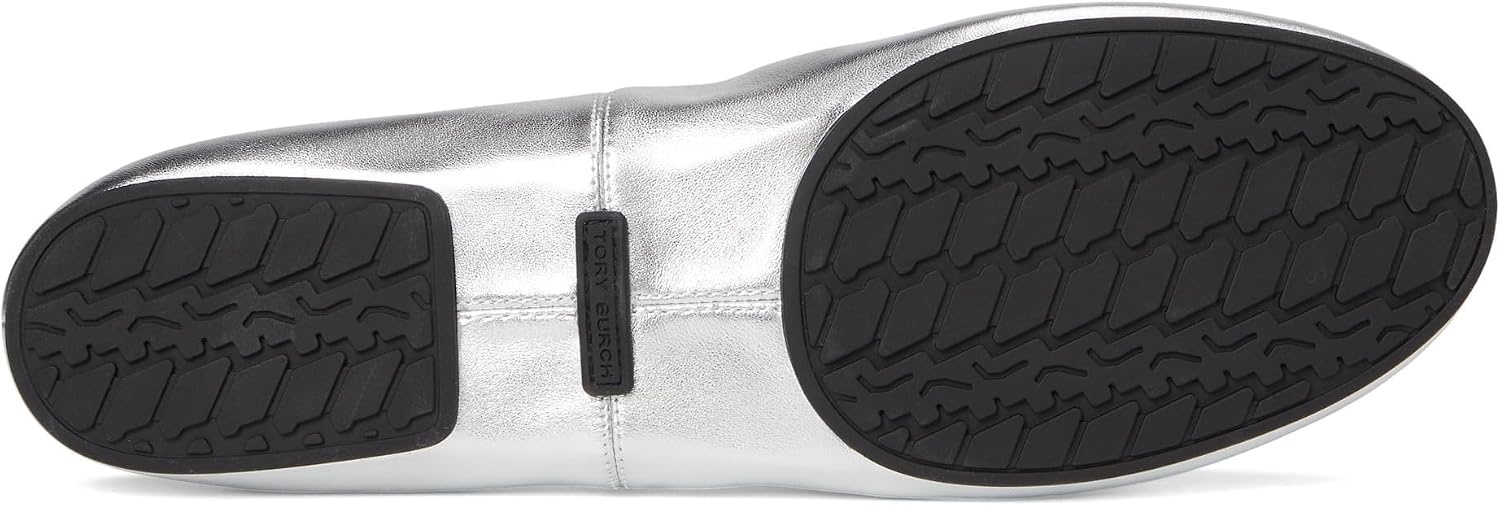 image:imageTory Burch Womens Reva Travel Ballet FlatsSilver