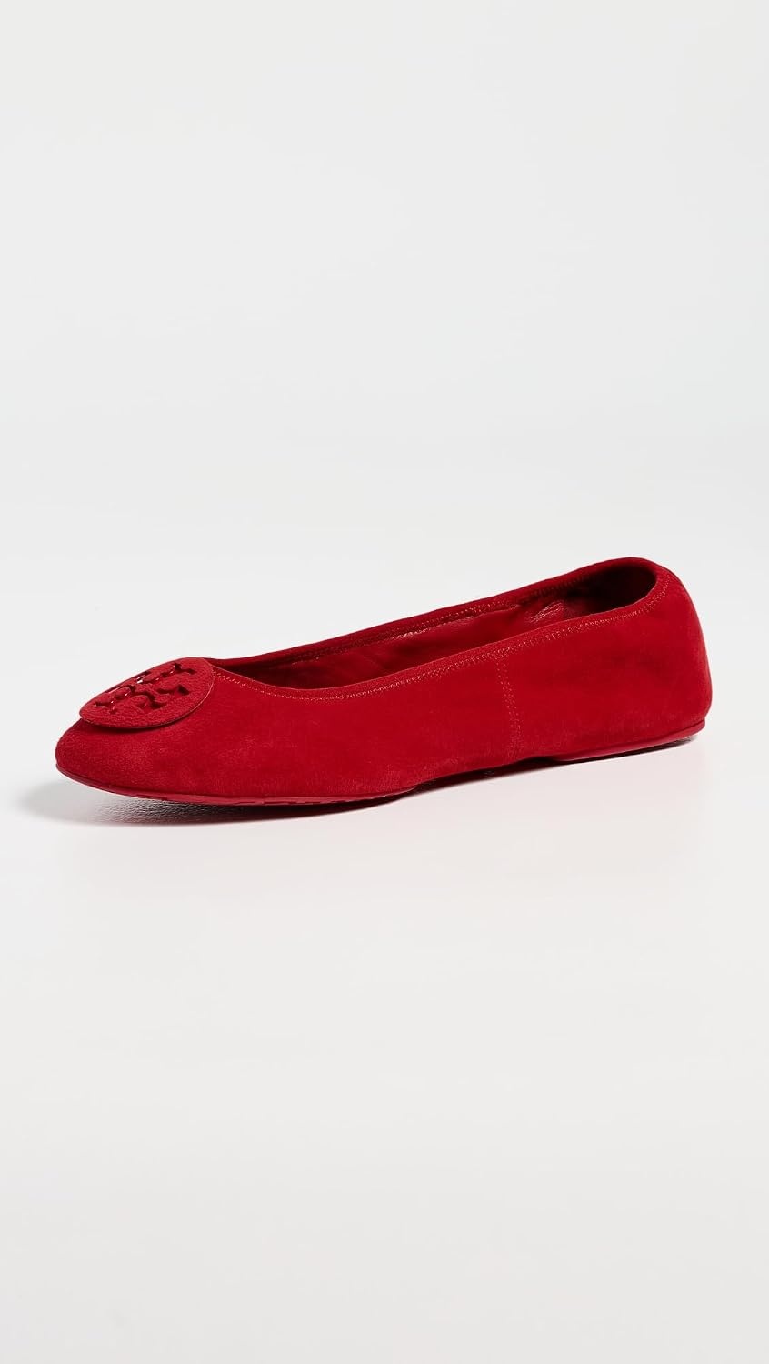 image:imageTory Burch Womens Reva Travel Ballet FlatsToucan Red