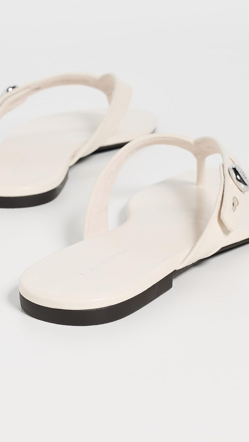 image:imageTory Burch Womens Romy Flip FlopsLight Cream