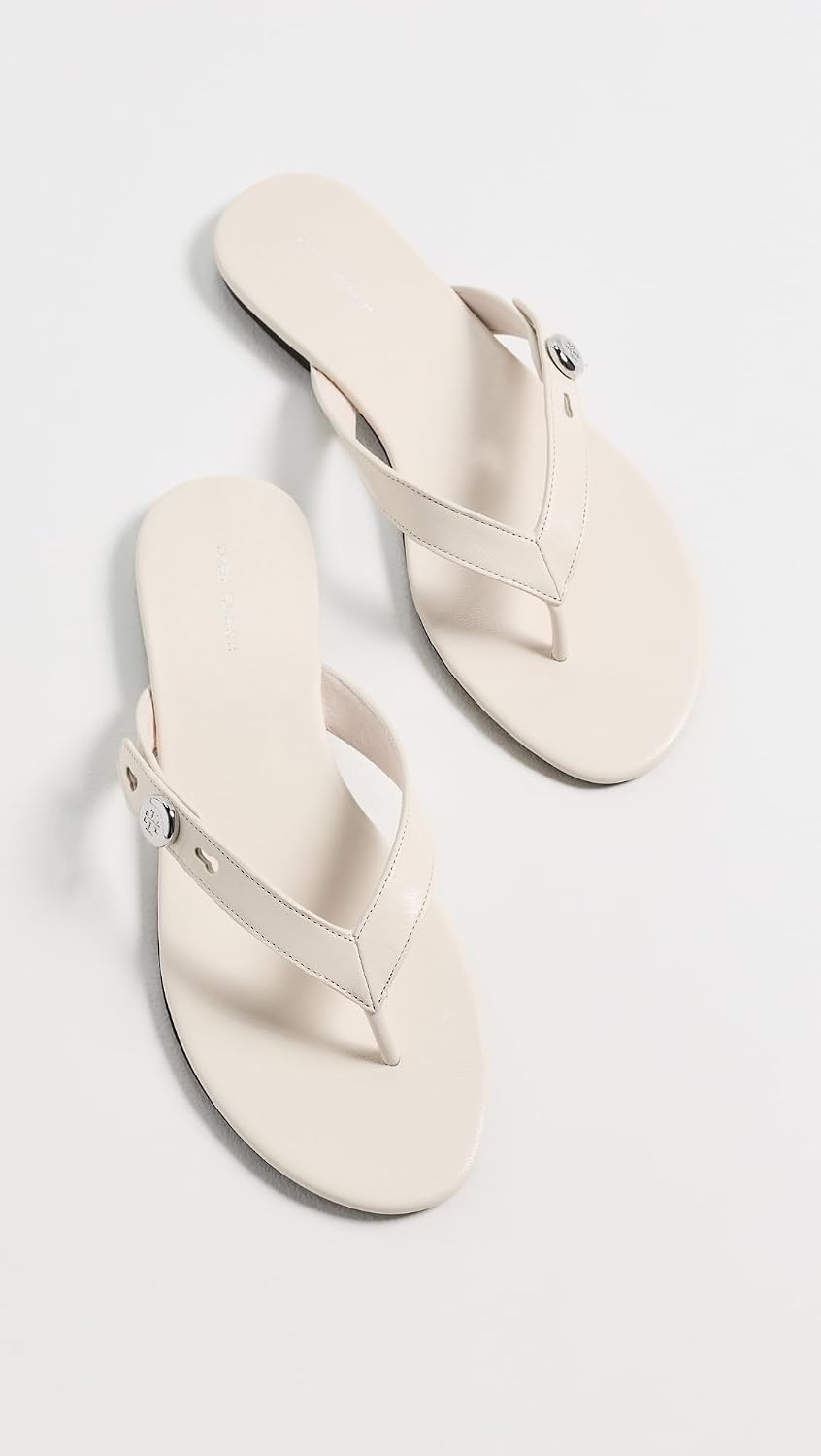 image:imageTory Burch Womens Romy Flip FlopsLight Cream
