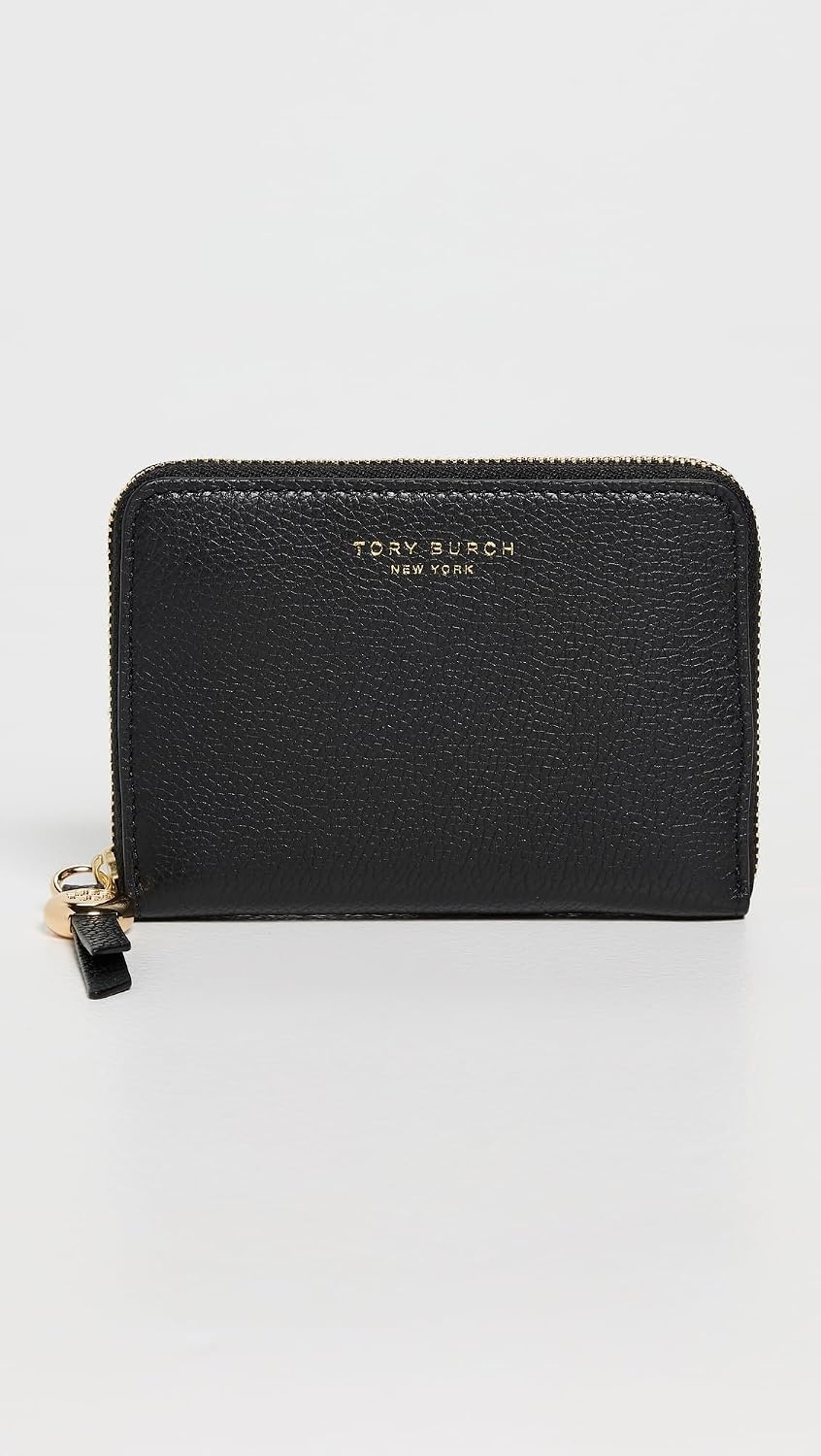 image:imageTory Burch Womens Romy Medium Zip Around WalletBlack