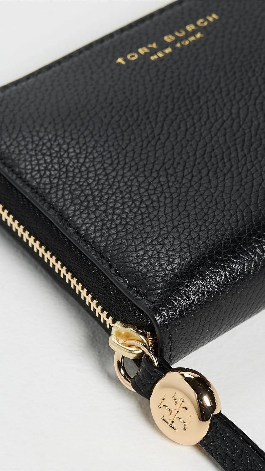 image:imageTory Burch Womens Romy Medium Zip Around WalletBlack