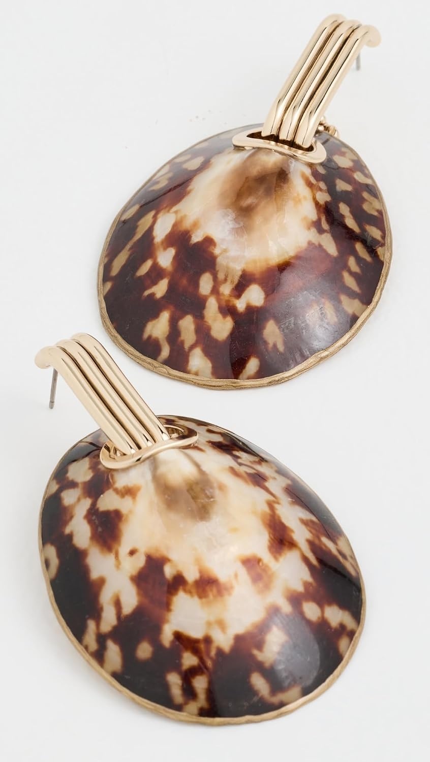 image:imageTory Burch Womens Shell Drop EarringLight Brass