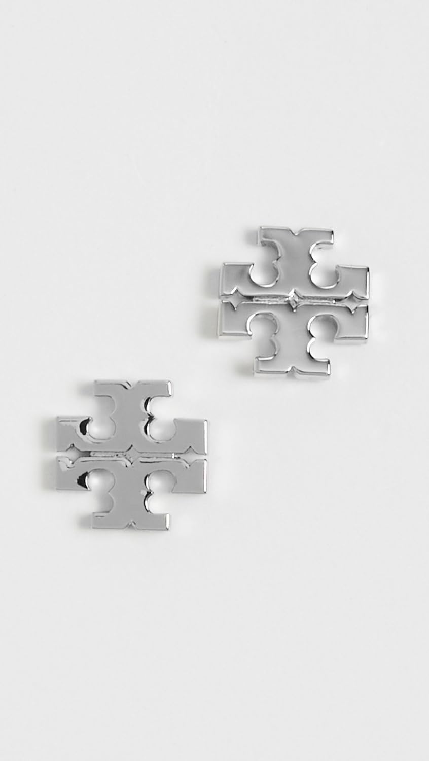 image:imageTory Burch Womens Small Icon Stud EarringsTory Silver