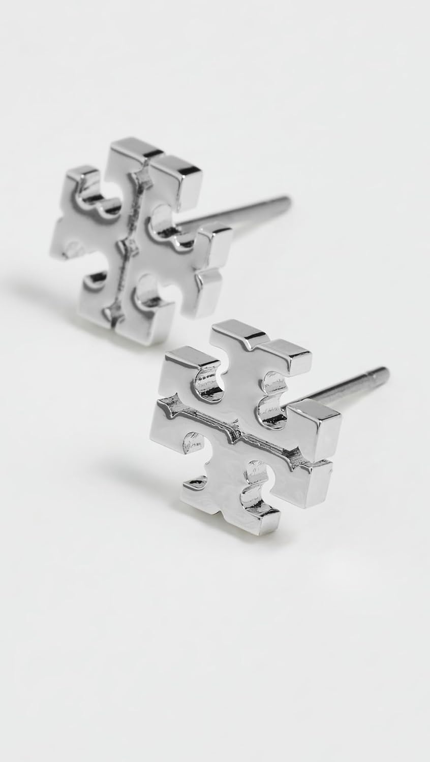image:imageTory Burch Womens Small Icon Stud EarringsTory Silver