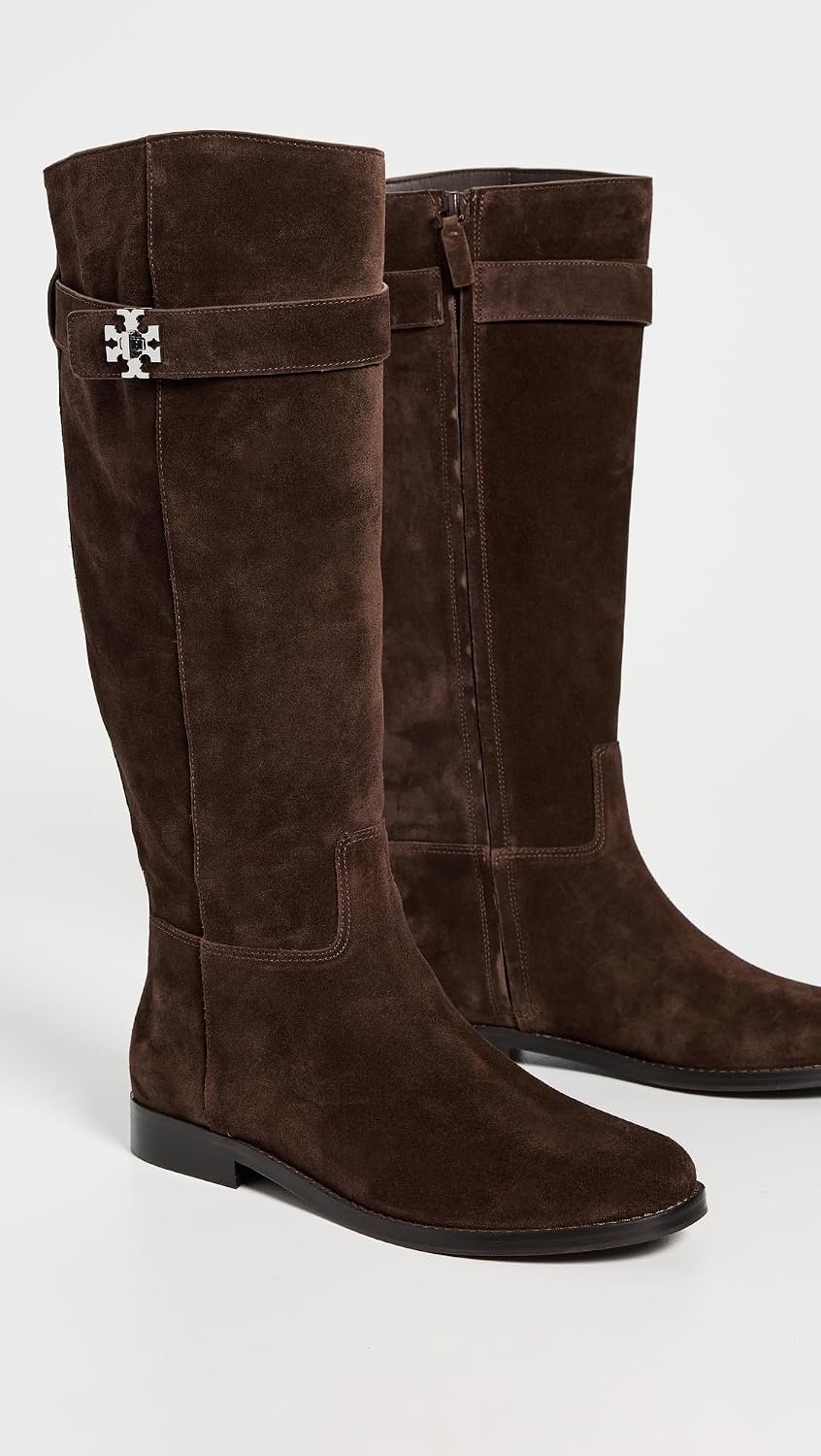 image:imageTory Burch Womens T Lock Riding BootsDark Cocoa