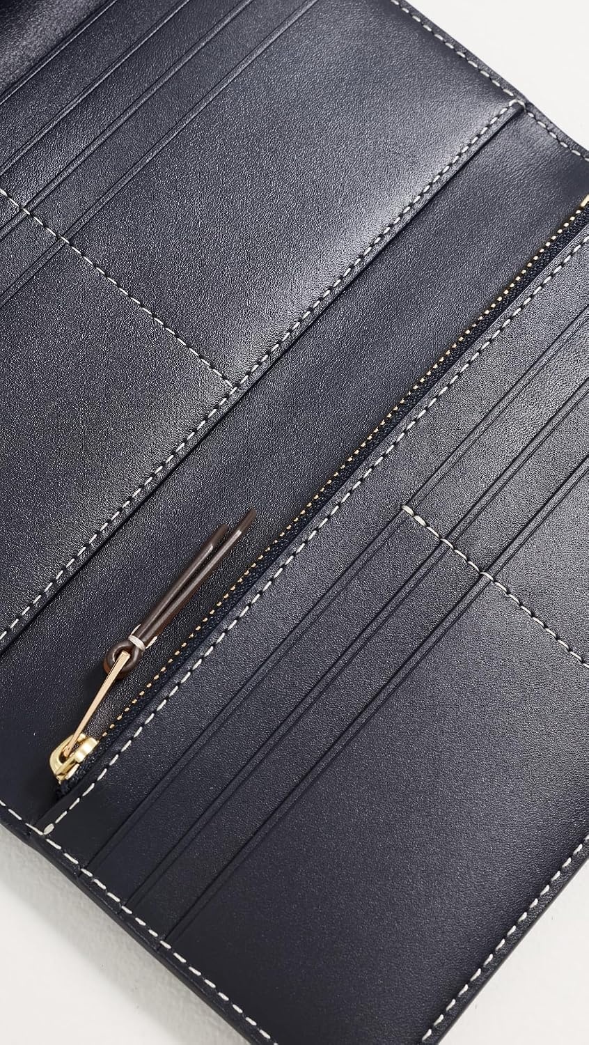 image:imageTory Burch Womens T Monogram Envelope Long Wallet Tory Navy One SizeTory Navy