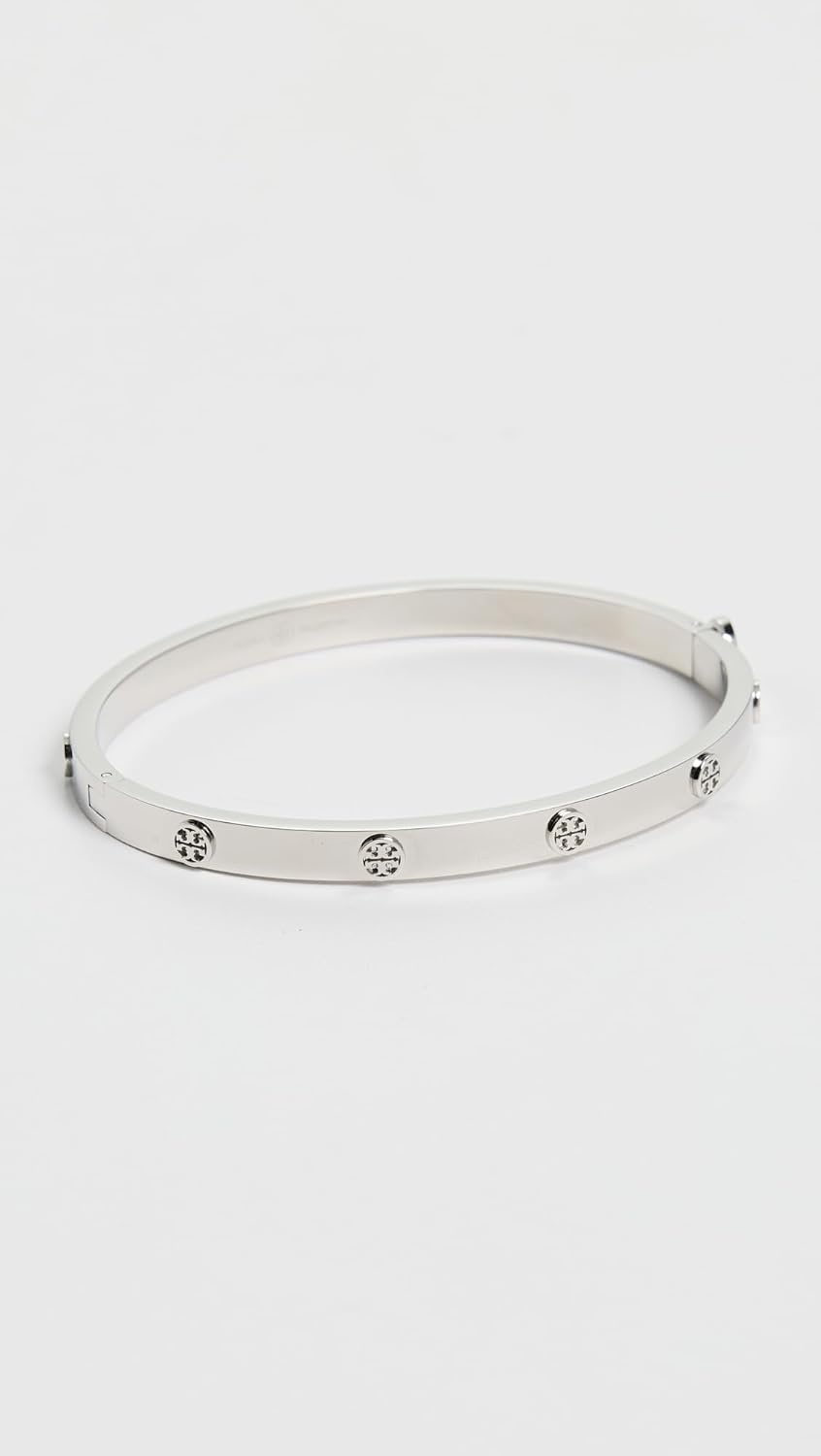 image:imageTory Burch Womens Thin Icon Hinge BraceletTory Silver