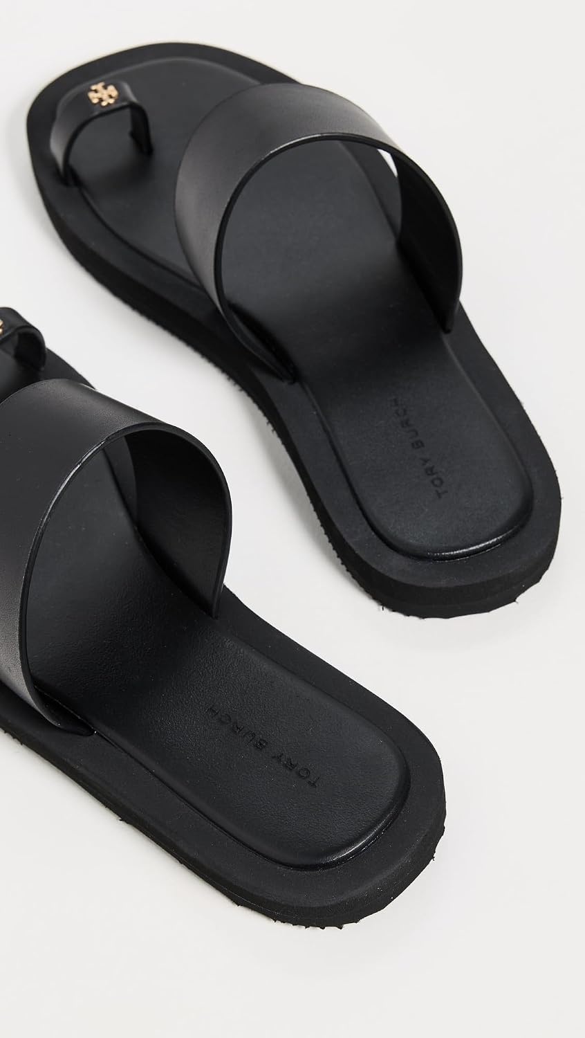 image:imageTory Burch Womens Toe Ring Flip FlopsPerfect BlackPerfect Black