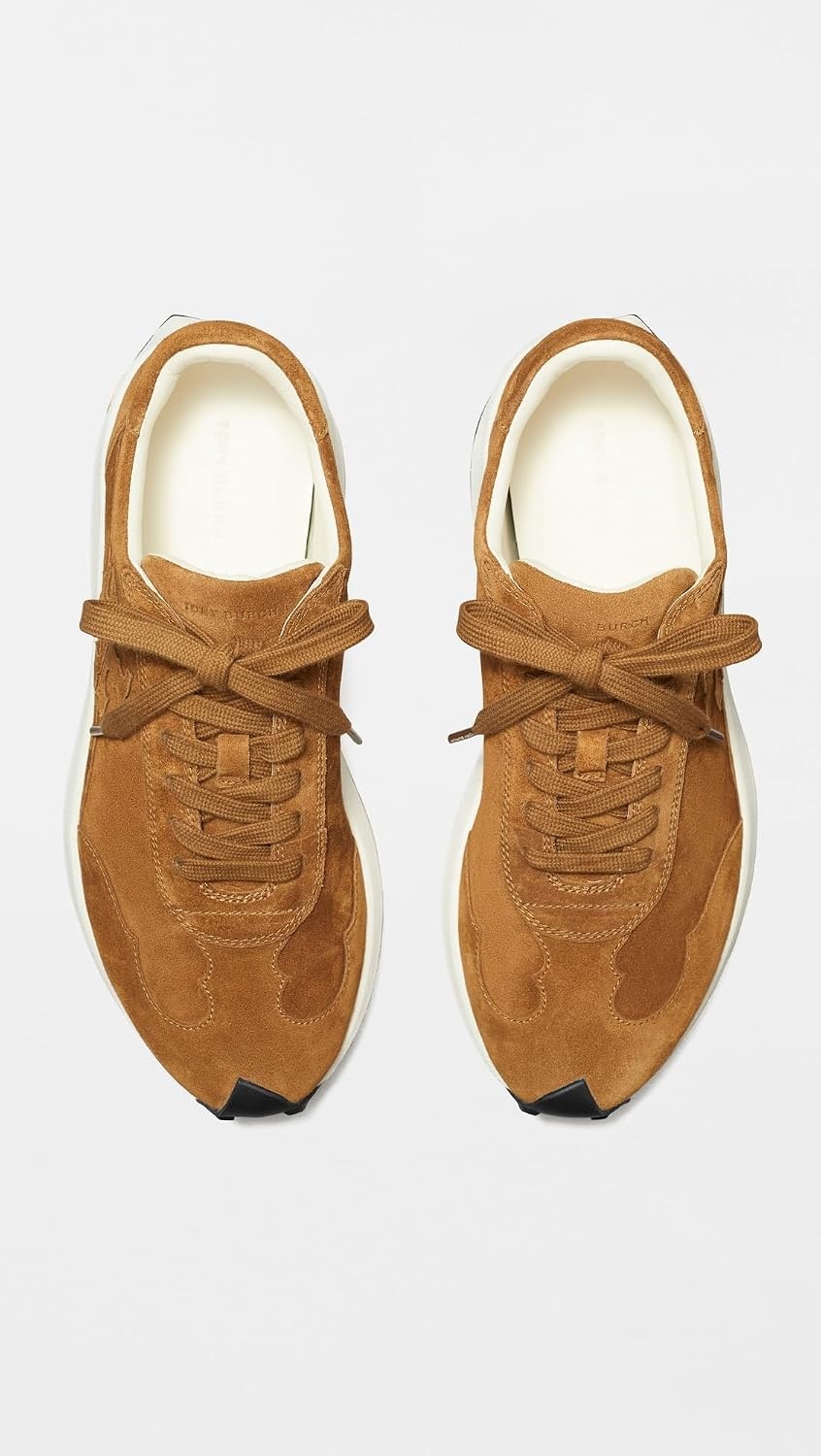 image:imageTory Burch Womens Tory TrainersCognac Brown