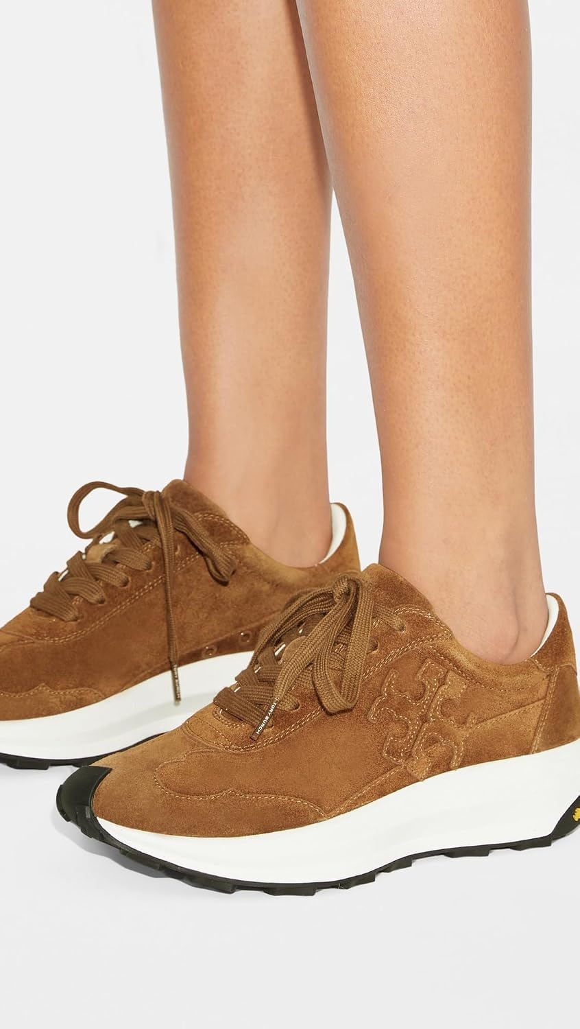 image:imageTory Burch Womens Tory TrainersCognac Brown