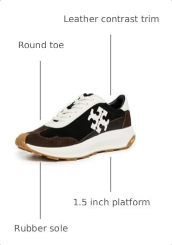image:imageTory Burch Womens Tory TrainersPerfect BlackBlancCocoa