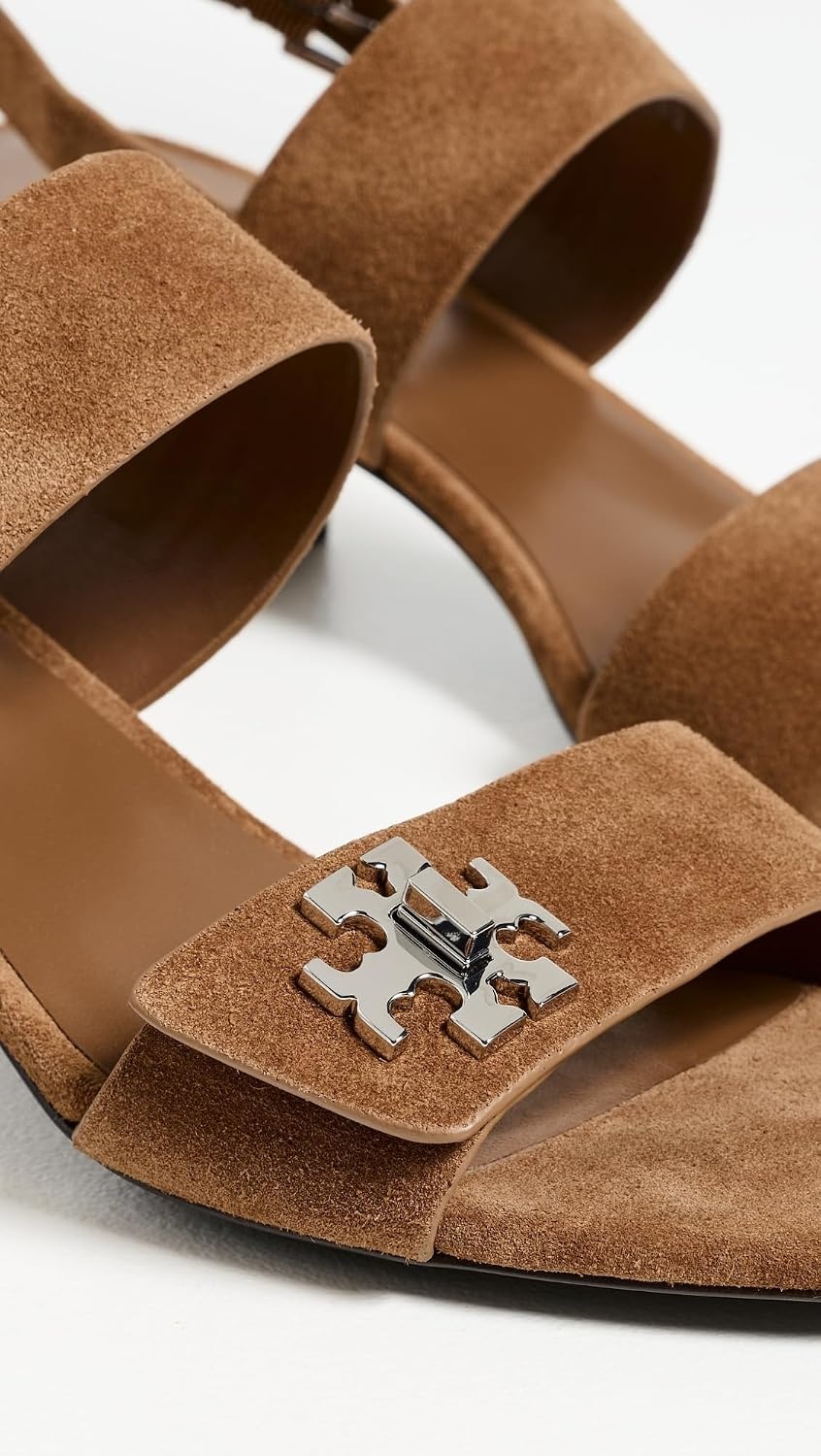image:imageTory Burch Womens Turnlock Heel SandalsToffee