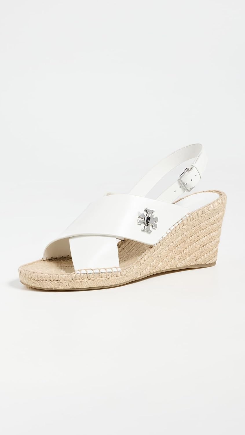 image:imageTory Burch Womens Turnlock Wedge EspadrillesBianco Laredo