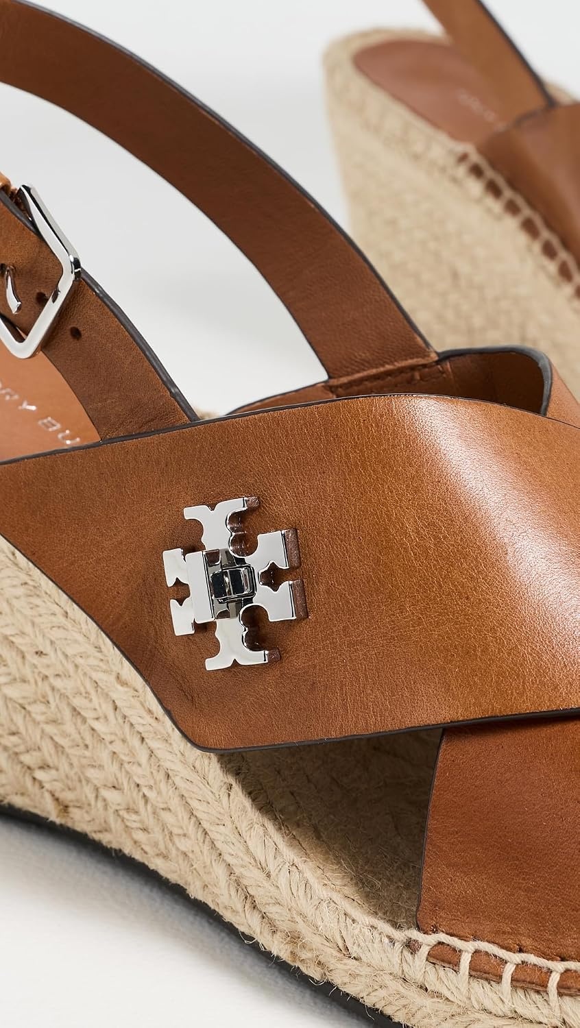 image:imageTory Burch Womens Turnlock Wedge EspadrillesClassic Cuoio