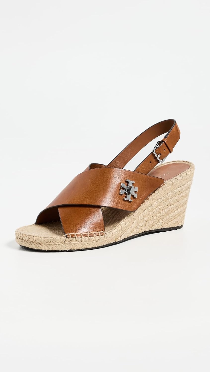 image:imageTory Burch Womens Turnlock Wedge EspadrillesClassic Cuoio