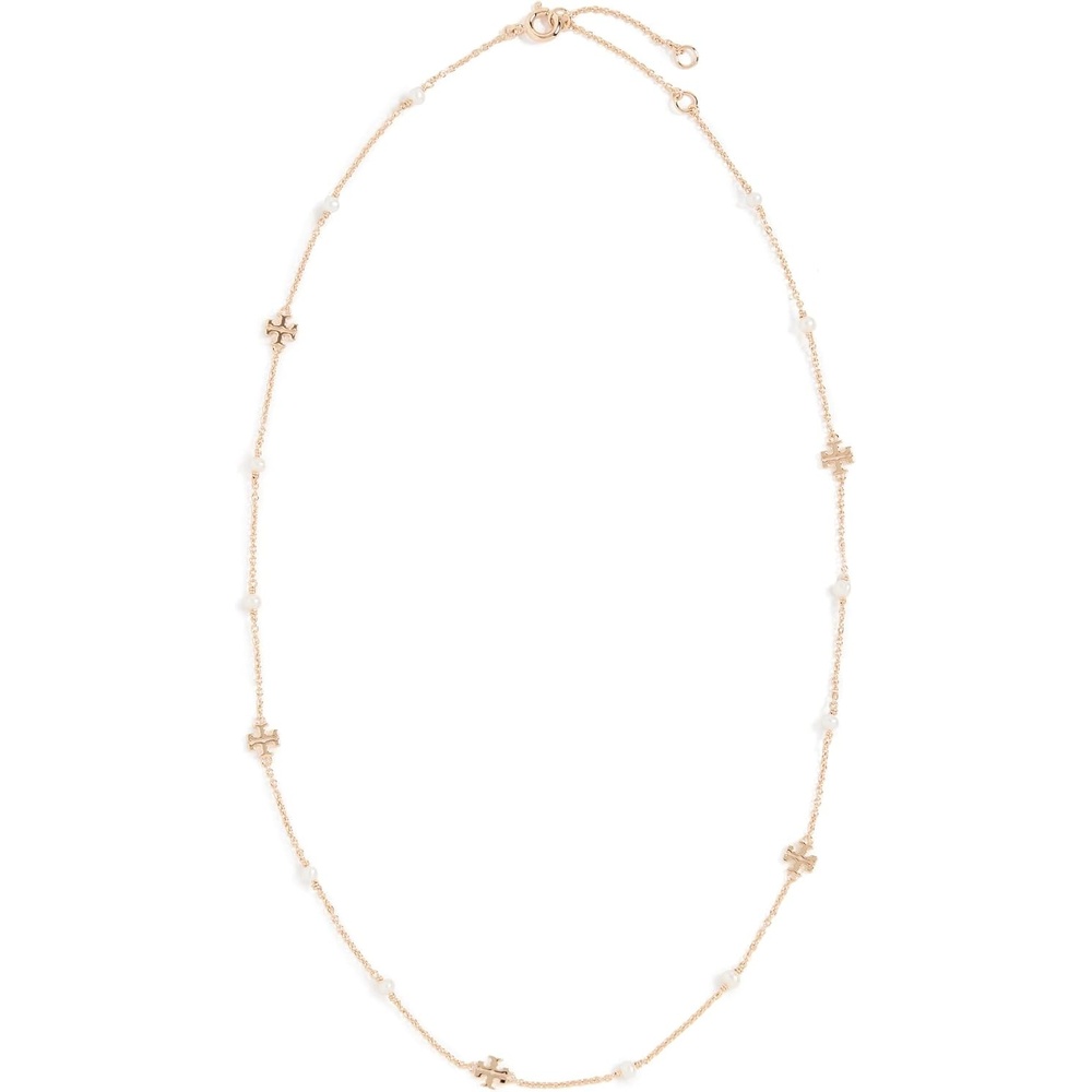 image:imageTory Burch Womens Delicate Moondance Pearl NecklaceTory GoldPearl