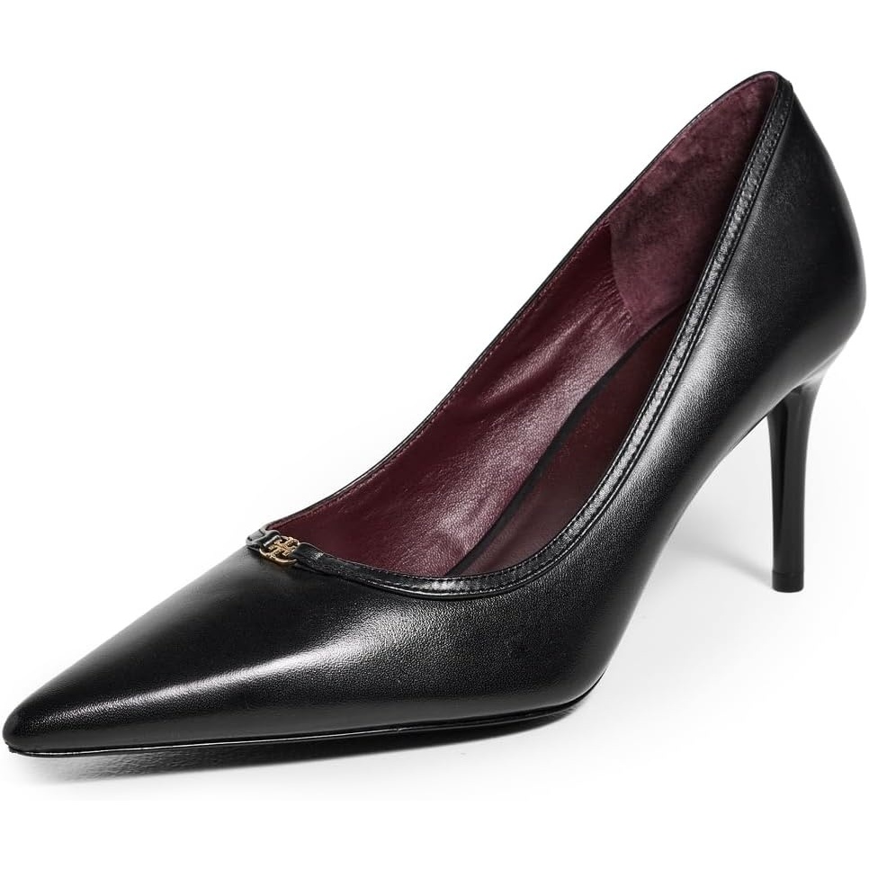 image:imageTory Burch Womens Double T Buckle Pumps 80mmPerfect Black
