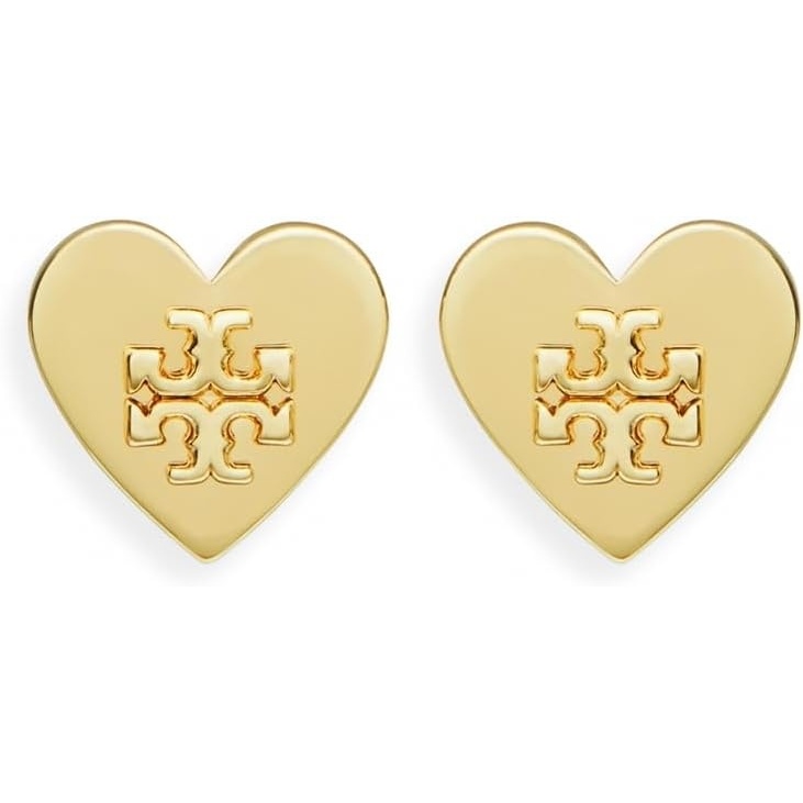 image:imageTory Burch Womens Forget Me Not Heart Stud EarringsTory Gold