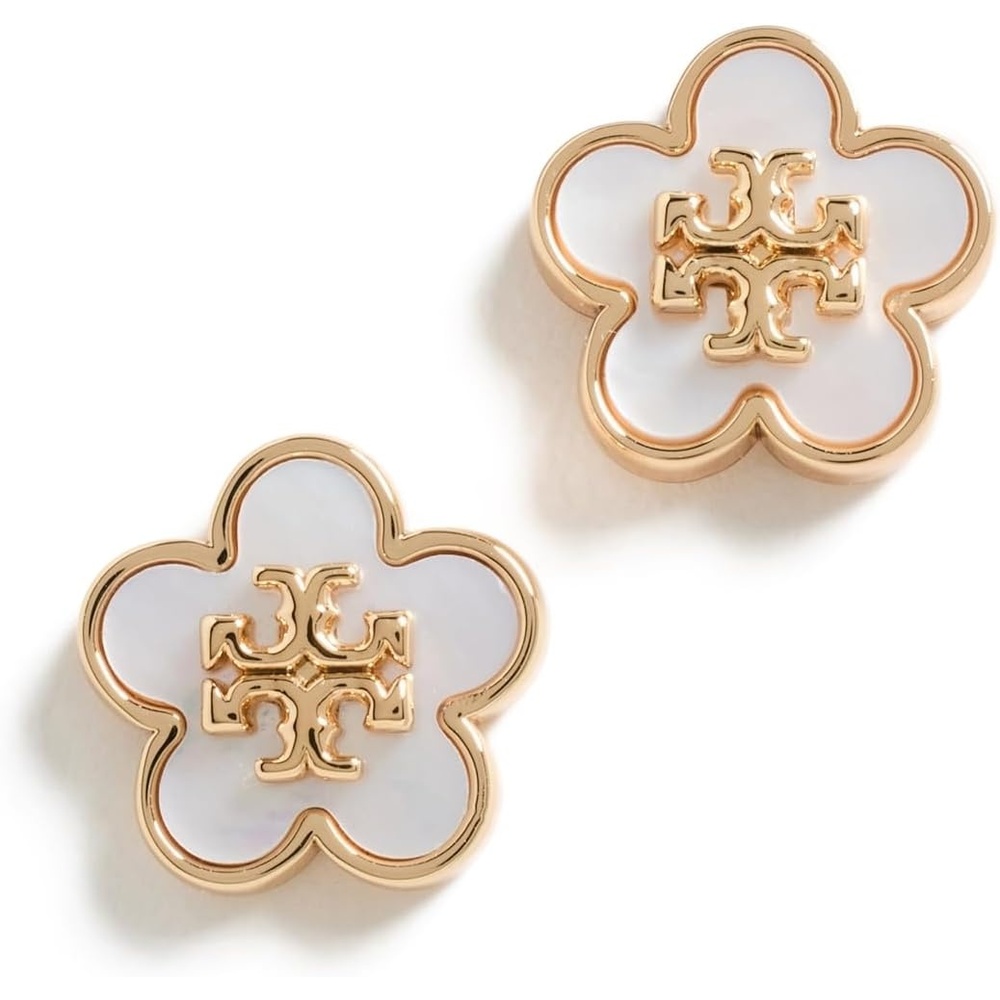 image:imageTory Burch Womens Forget Me Not Mother of Pearl Stud EarringsTory GoldMother of Pearl