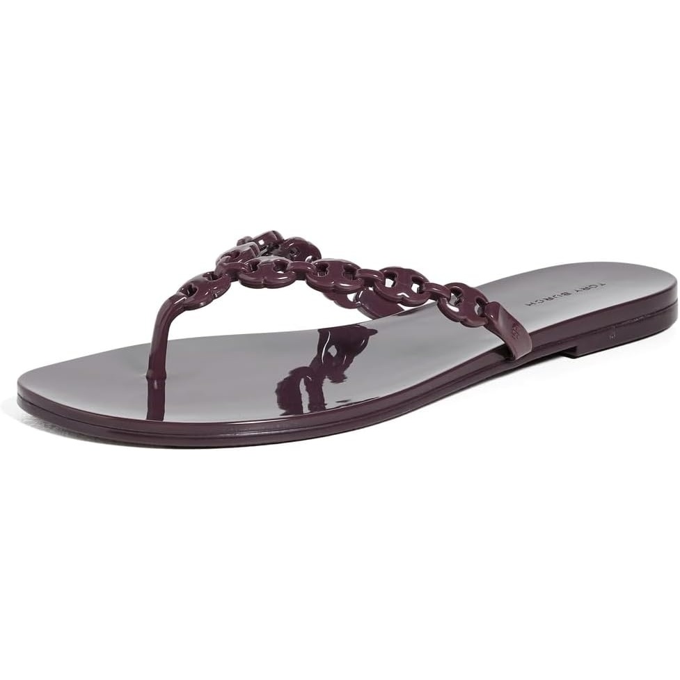 image:imageTory Burch Womens Gemini Link Jelly SandalsDark Carmine