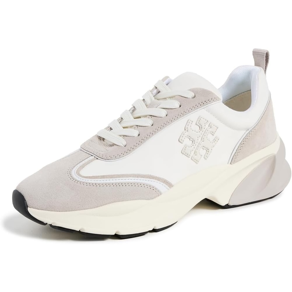 image:imageTory Burch Womens Good Luck TrainersBiancoFossil Stone