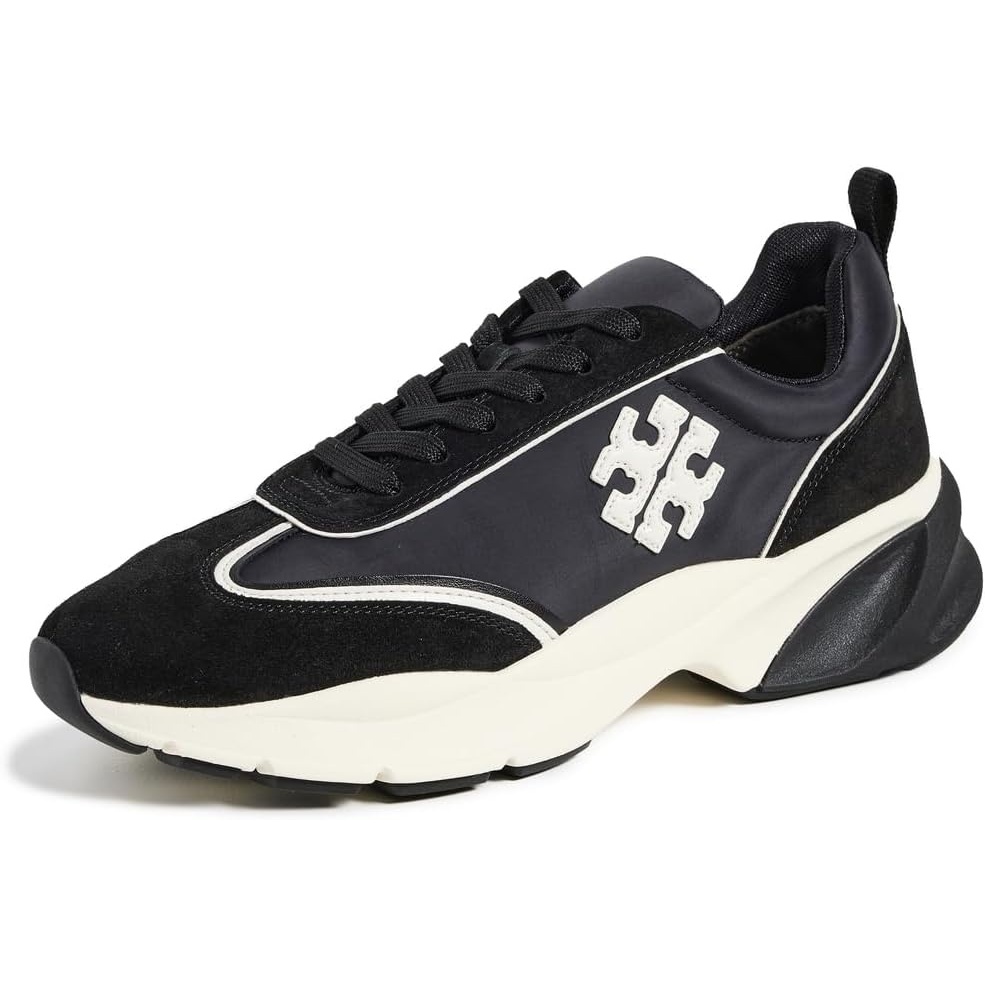image:imageTory Burch Womens Good Luck TrainersPerfect BlackNew Ivory