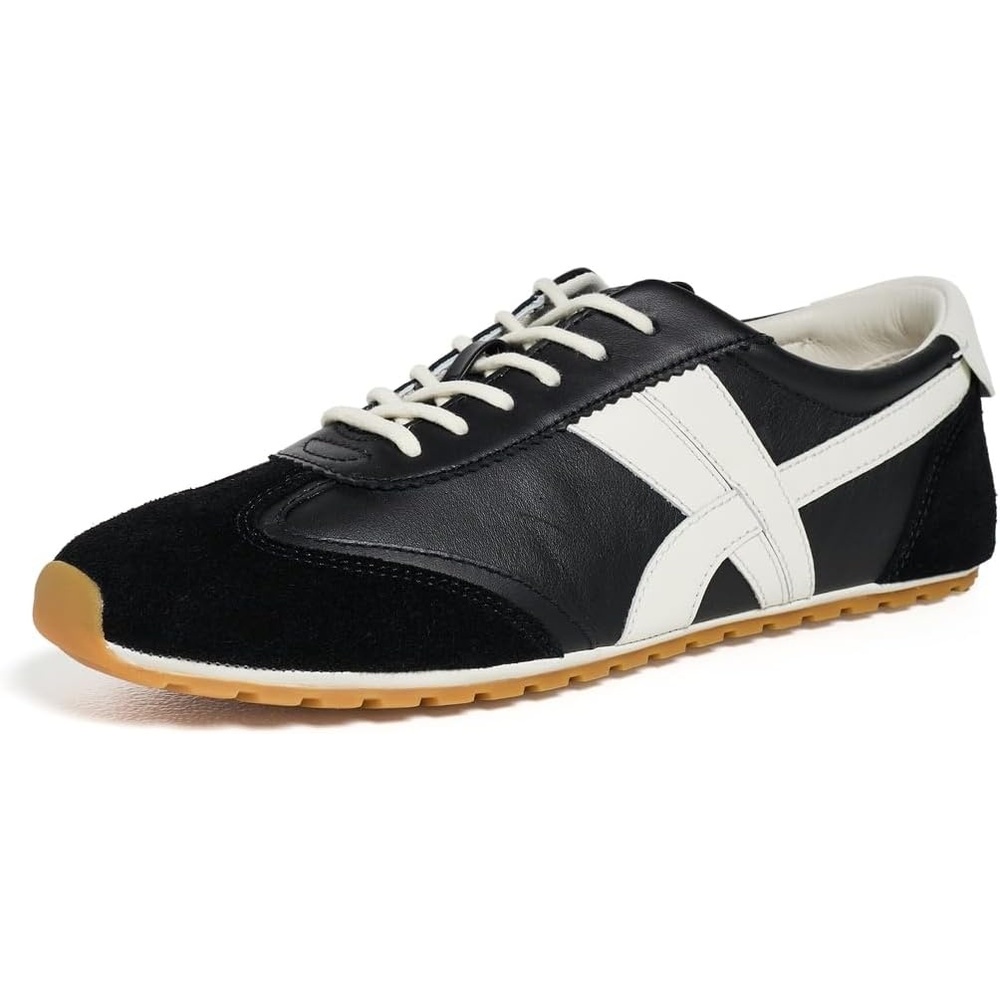 image:imageTory Burch Womens Hank Field SneakersBlackCreamBlack