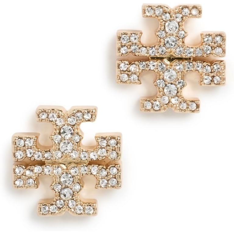 image:imageTory Burch Womens Icon Pav Stud EarringsTory Gold  Crystal