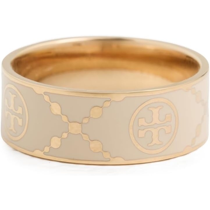 image:imageTory Burch Womens Icon T Monogram RingTory Gold  New Ivory