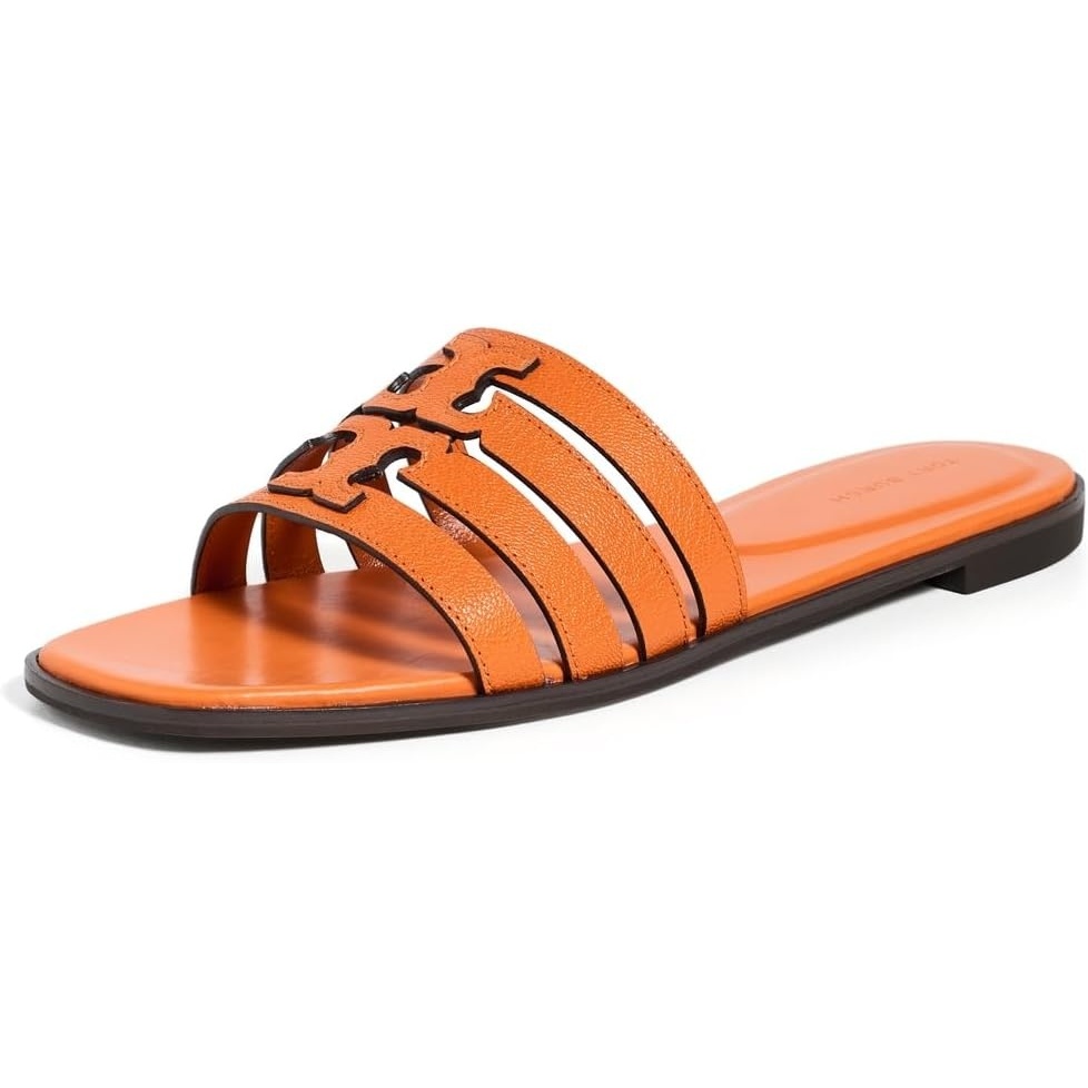 image:imageTory Burch Womens Ines Cage SlidesOrange Citrine