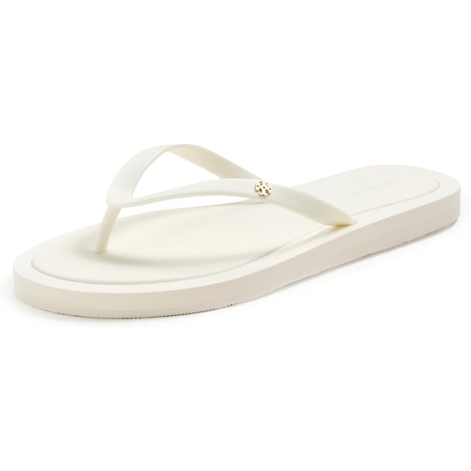 image:imageTory Burch Womens Kira Padded Flip FlopsNew IvoryGold
