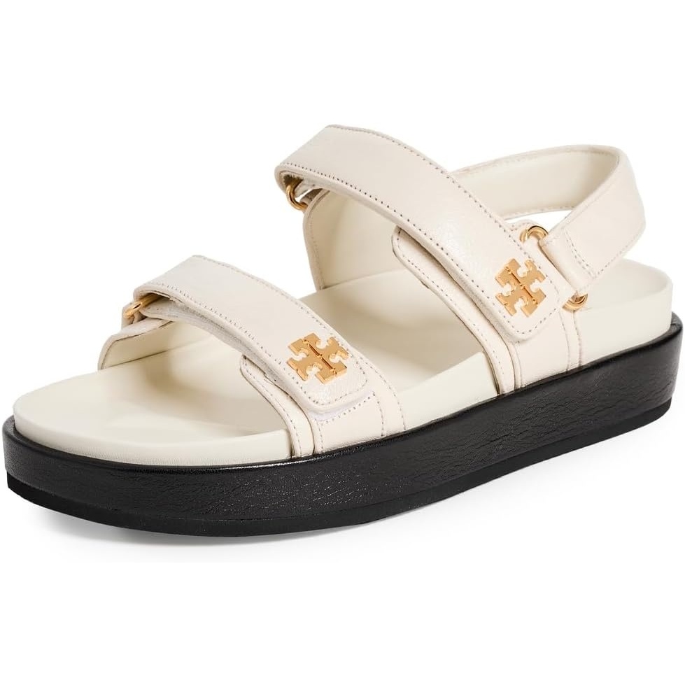 image:imageTory Burch Womens Kira Two Band Sport SandalsNew Ivory